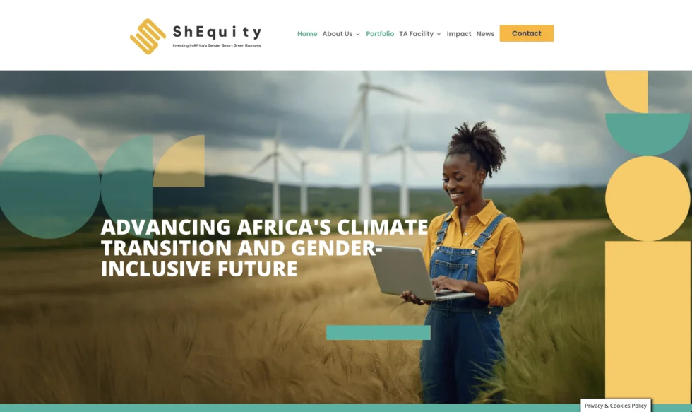 ShEquity website design